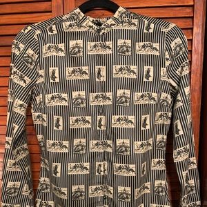 Barbour Renvers long sleeve horse equestrian shirt